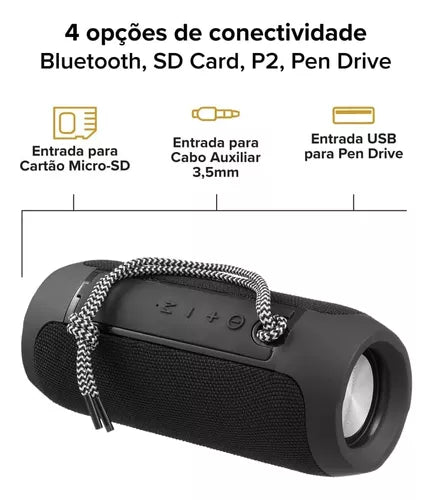 Caixa de Som Bluetooth Mini Speaker Metálica